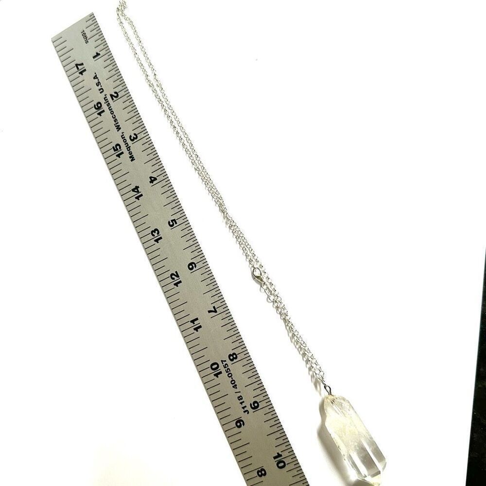Clear Quartz Point Necklace - Picture 9 of 10